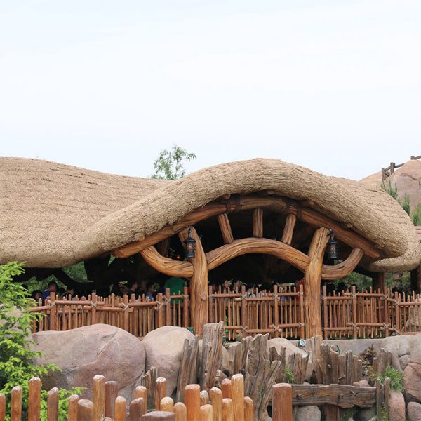 上海迪士尼主题乐园仿真茅草案例